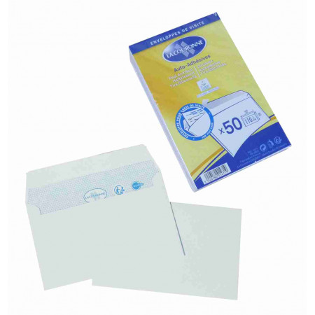 50 ENVELOPPES - VELIN BLANC