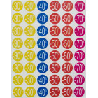 PAQUET 5 FEUILLES 240 ETIQUETTES - REMISES ASS -30/-70% D24mm