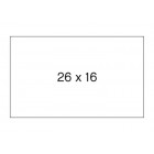 LOT 6 ROULEAUX 1000 ETQUETTES - 26x16 Blanc