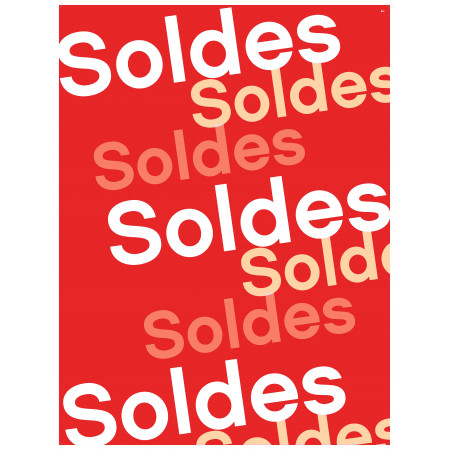AFFICHE SOLDE 60X80 CM