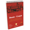 BLOC DESSIN A4 BLANC 120G SPIR CLAIREF