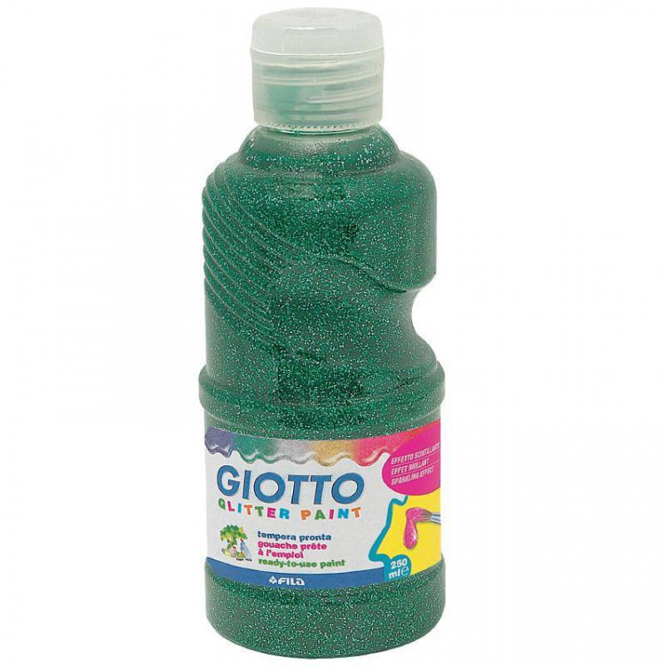 GOUACHE GLITTER VERT 250ML