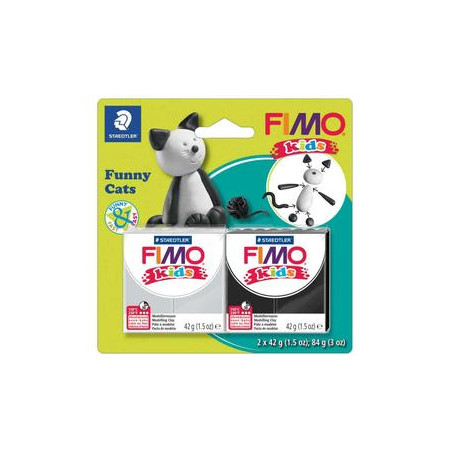 PATE A MODELER FIMO KIT FUNNY CATS