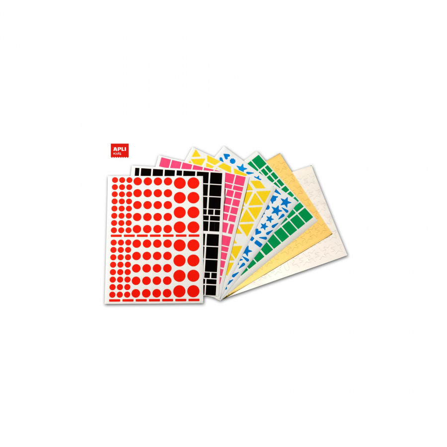 Pochettes chiffres adhésifs 5 cm stickers 50 mm