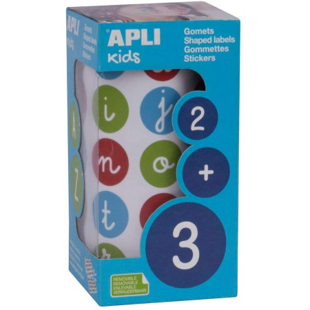 GOMMETTES RONDES LETTRES MINUSCULES