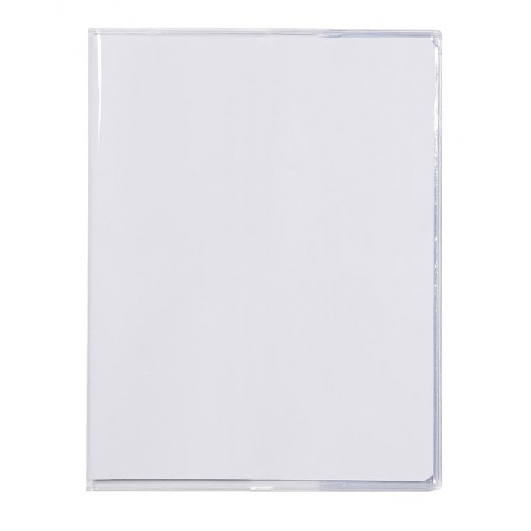 PROTEGE CAHIER AVEC RABAT 17X22 TRANSPARENT