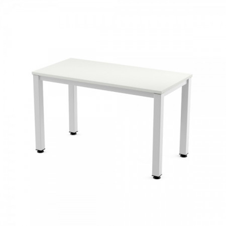 BUREAU 120X60 BLANC + PIEDS BLANC