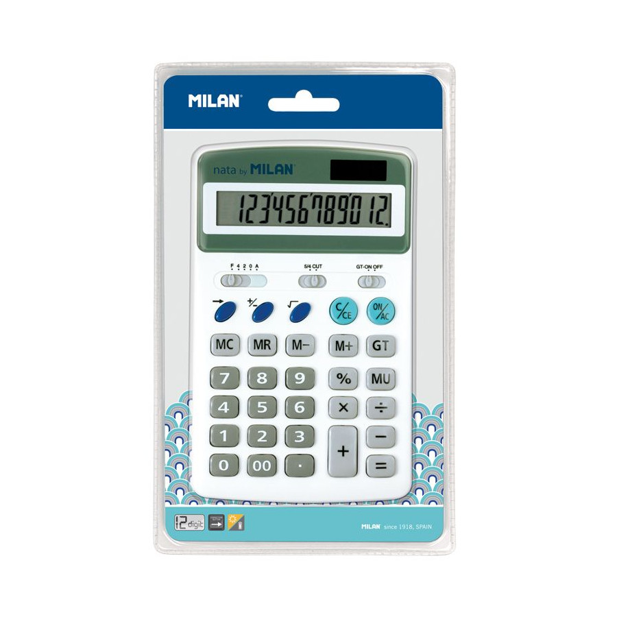 CALCULATRICE 12 CHIFFRES - MILAN - BuroStock Guadeloupe