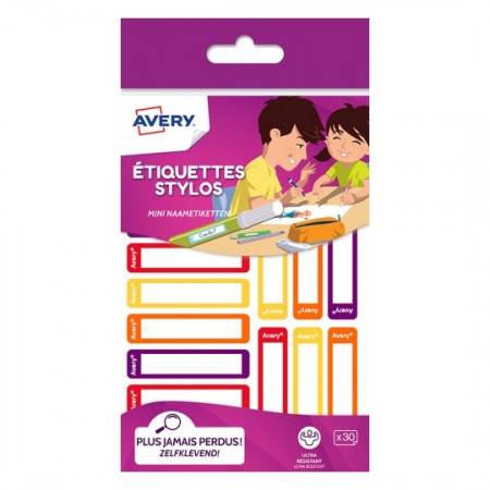 ETIQUETTES STYLO X30 MIXTE 50X10MM