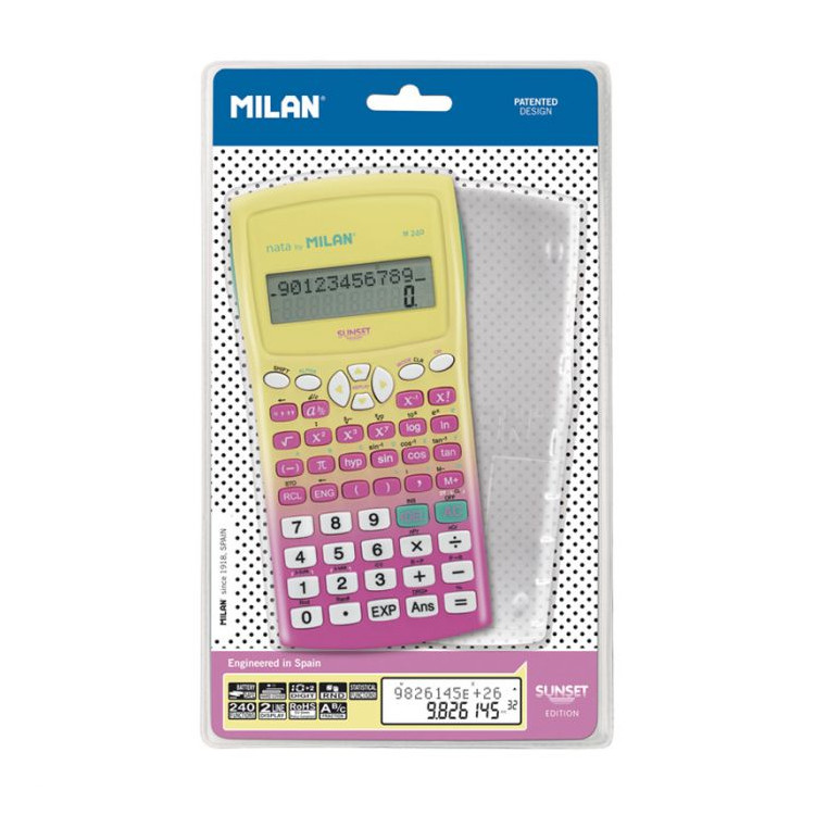 CALCULATRICE SCIENTIFIQUE SUNSET JAUNE