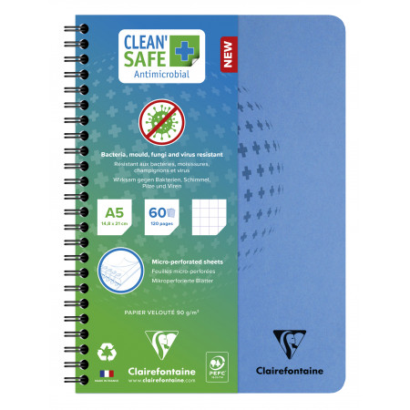 Clean'Safe A5 120 pages 5x5