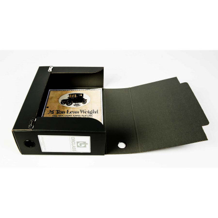 Boîte d'archive classement Plastique Exabox Dos 40 mm avec élastiques