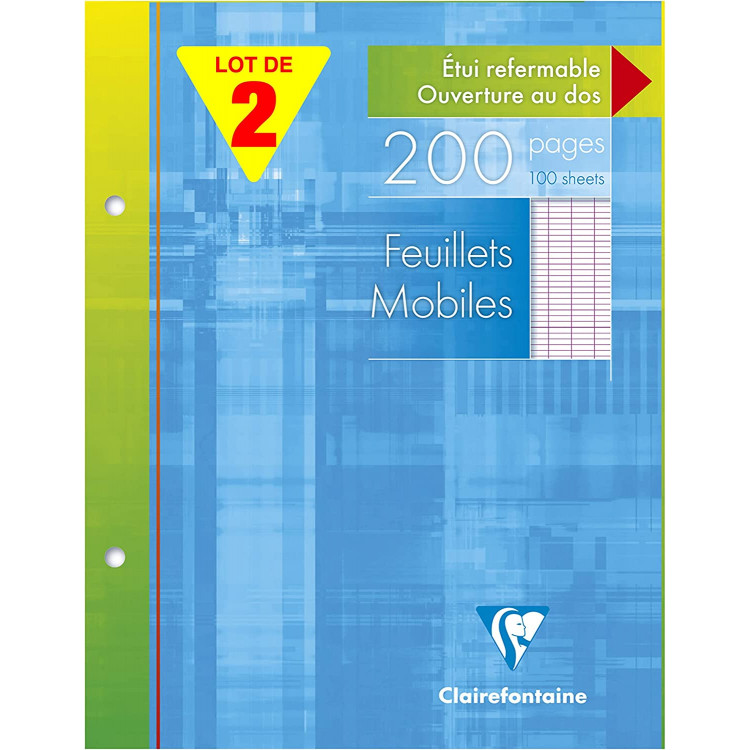 COPIES DOUBLES PERFORÉES A4 500P GRANDS CARREAUX 90G