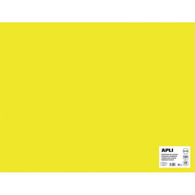 DESSIN 160G 50X65CM JAUNE FLUO