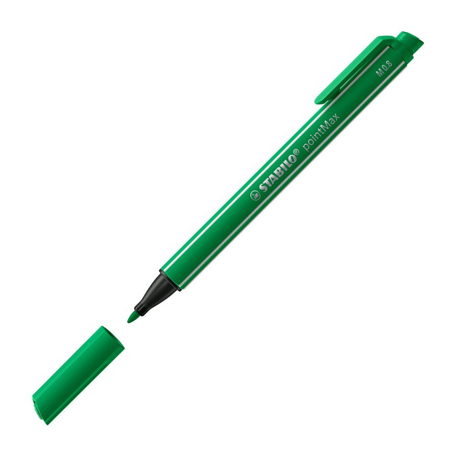 STABILO Lot de 10+4 stylos feutres pointe moyenne robuste Pointmax