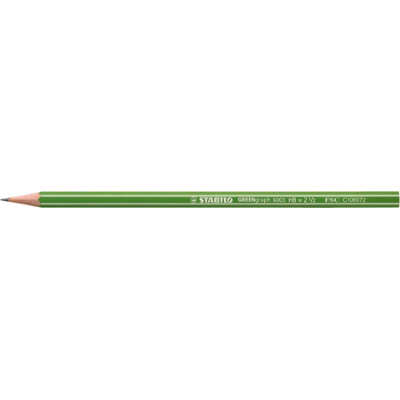 1 crayon graphite STABILO GREENgraph bout gomme HB - BuroStock Guadeloupe