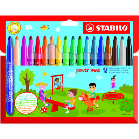 Stabilo Pochette de 6 Stylos-feutres pointe fine Couleurs Fluo à prix pas  cher