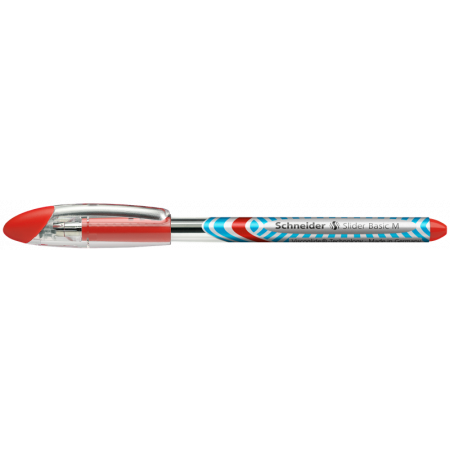 STYLO BILLE - SLIDER BASIC - M - EPAISSEUR DE TRAIT MOYEN - ROUGE