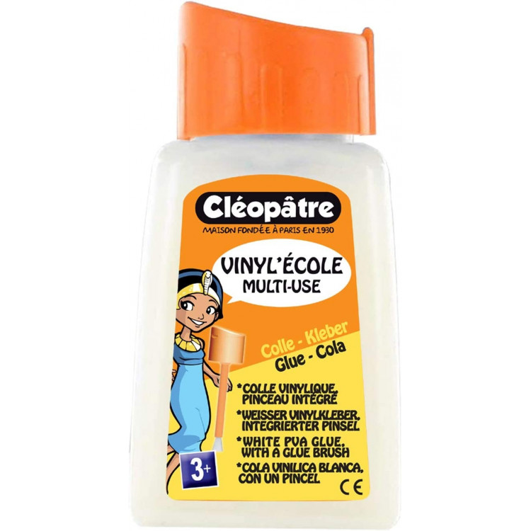 COLLE "VINYL'ECOLE" 80G PINCEAU CLEOPATRE