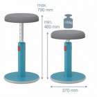 Tabouret Stand Stool ErgoCosy BLEUE