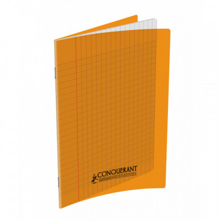 CAHIER POLYPRO 17X22 96P SEYES ORANGE