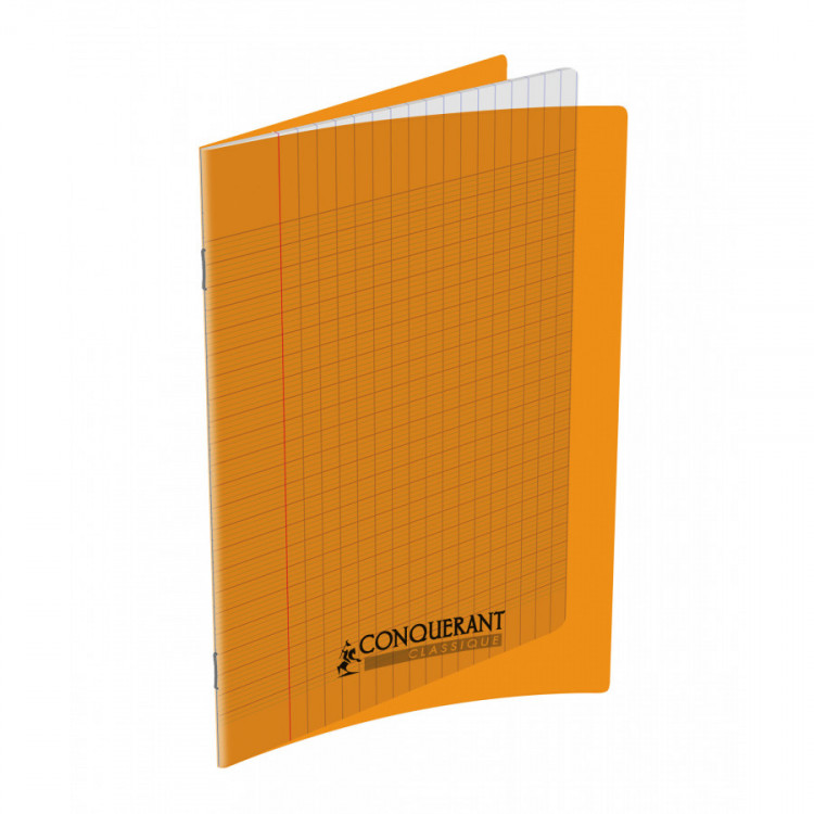 CAHIER POLYPRO 17X22 96P SEYES ORANGE