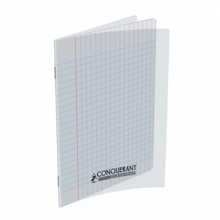 CAHIER POLYPRO 17X22 96P SEYES TRANSPARE