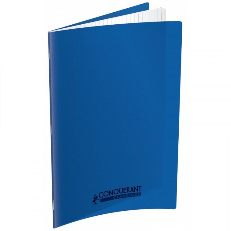 CAHIER POLYPRO 24X32 96P SEYES BLEU