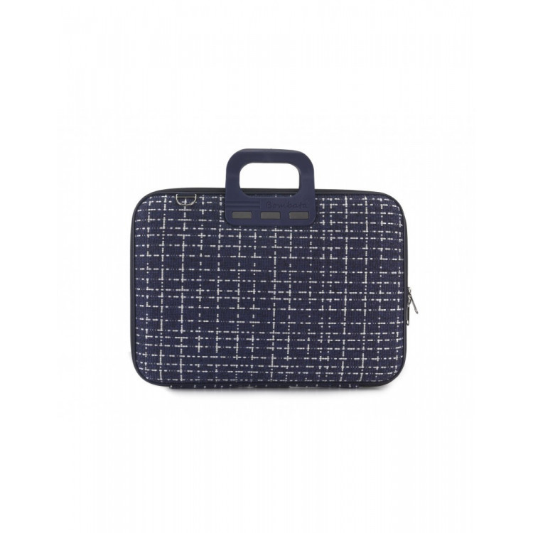 MALLETTE BOMBATA TWEED VINYLE 15'' Navy