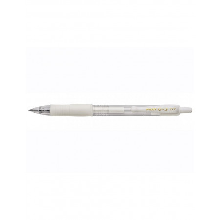 PILOT G2-07 BLANC PASTEL