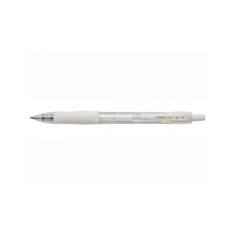 PILOT G2-07 BLANC PASTEL