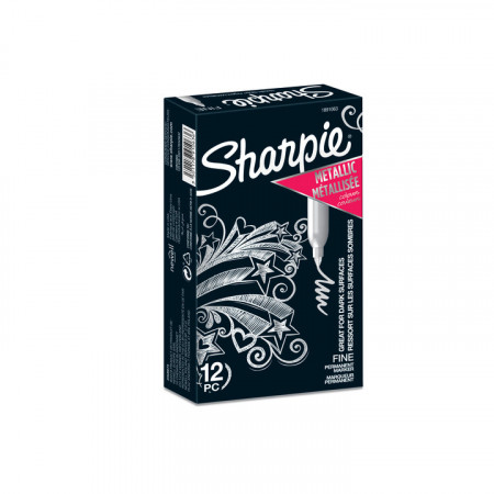 FEUTRE PERM F SHARPIE METAL ARGENT