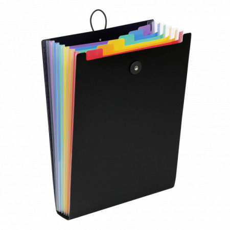 TRIEUR SAC 6 COMP A4 RAINB CLASS 25X33X3.5CM