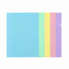 10 POCHETTES A4 RAINBOW PASTEL