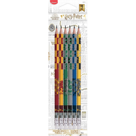 CRAYONS PAPIER HB HARRY POTTER X6