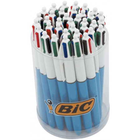 2 Stylos BIC 4 couleurs Shine doré argenté Expo 2020 Dubai UAE +