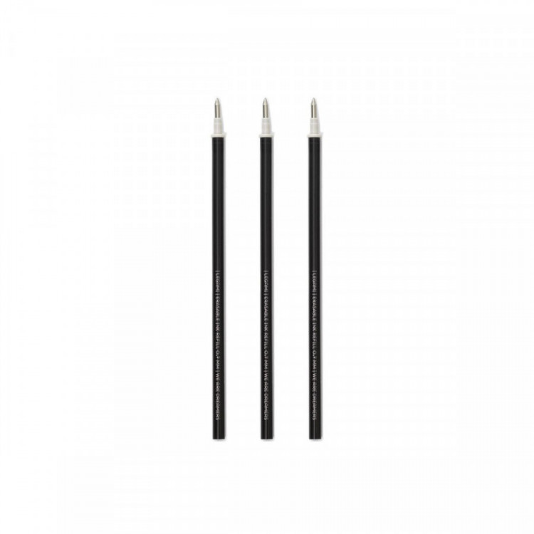 3 RECHARGE STYLO A ENCRE GEL BLACK