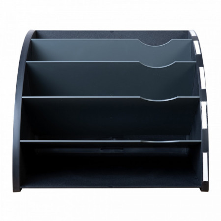 Trieur 5compar. THE CORNER noir/gris sou