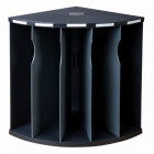 Trieur 5compar. THE CORNER noir/gris sou