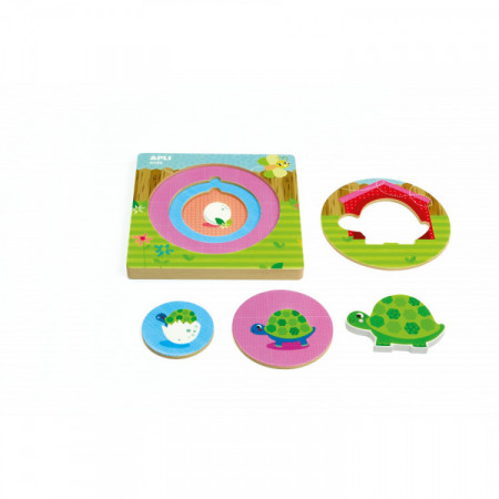 Puzzle BOIS à étages Tortue