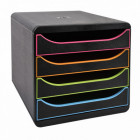 Module class. Box 4 tir Off. Noir/arlequin