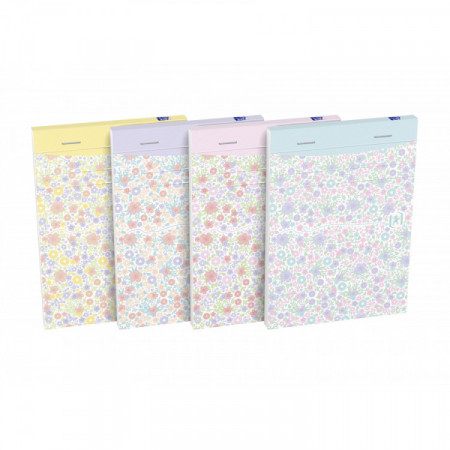 BLOC Oxf Floral notes A6 160P 10,5x14,8cm