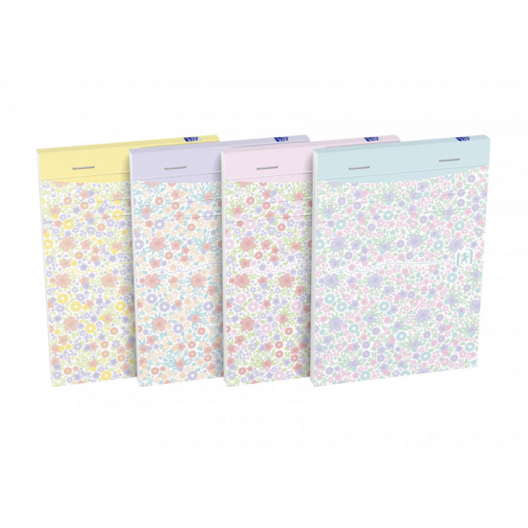 BLOC Oxf Floral notes A6 160P 10,5x14,8cm