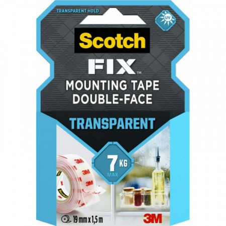 Rouleau SCOTCH-FIX transparent 1,5mx19mm