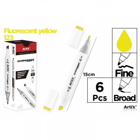 MARQU. CHROMAX CRÉAT. DBL PTE 123 FLUO JAU