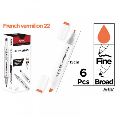 MARQU. CHROMAX CRÉAT. DBL PTE 22 FR VERM.
