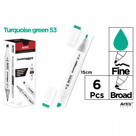 MARQU. CHROMAX CRÉAT. DBL PTE 53 VERT TURQ