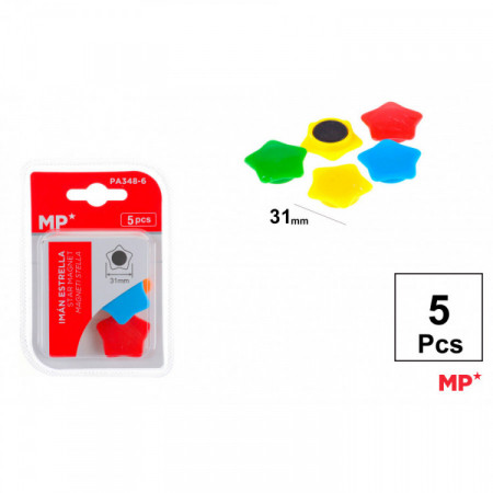 AIMANT POUR TABLEAU STAR COULEUR 5U