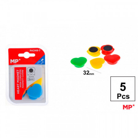 AIMANT POUR TABLEAU CŒUR COULEUR 5U