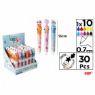 STYLO FANT. MULTICOL. 10 CL. PTE 0,7MM CAT